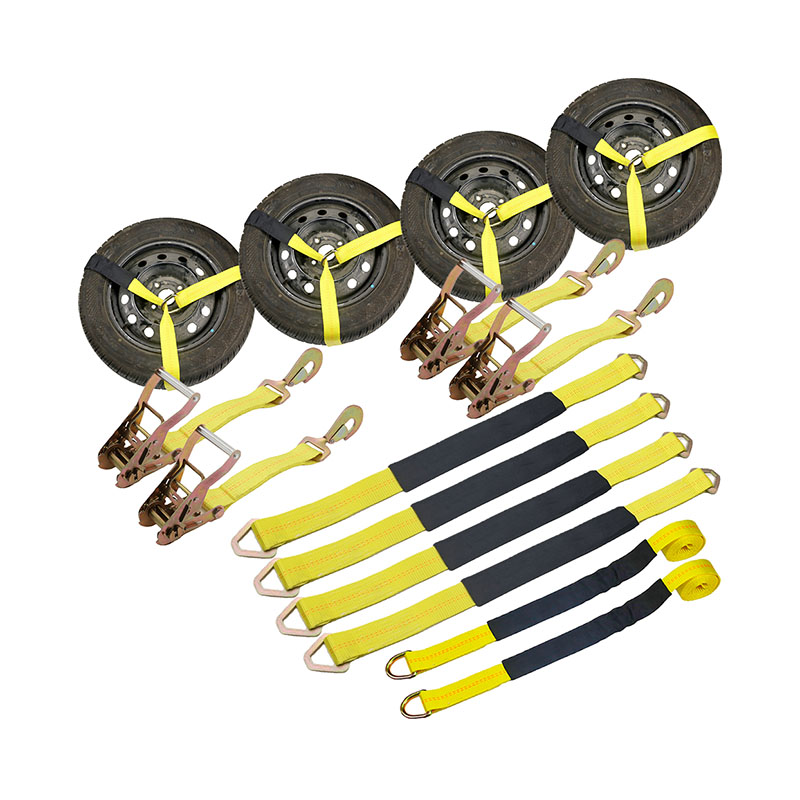 Tire Wheel Down Strap 10000lbs Axle Straps Tie Downs