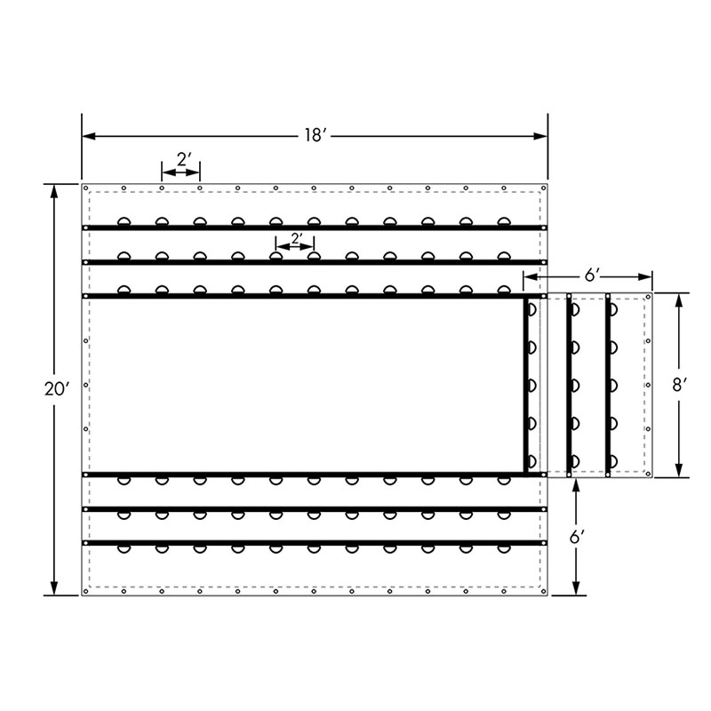 18 Oz Lumber Truck Tarp