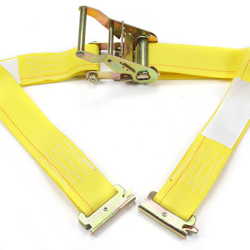 2Inch E-Track Ratchet Strap Blue Yellow