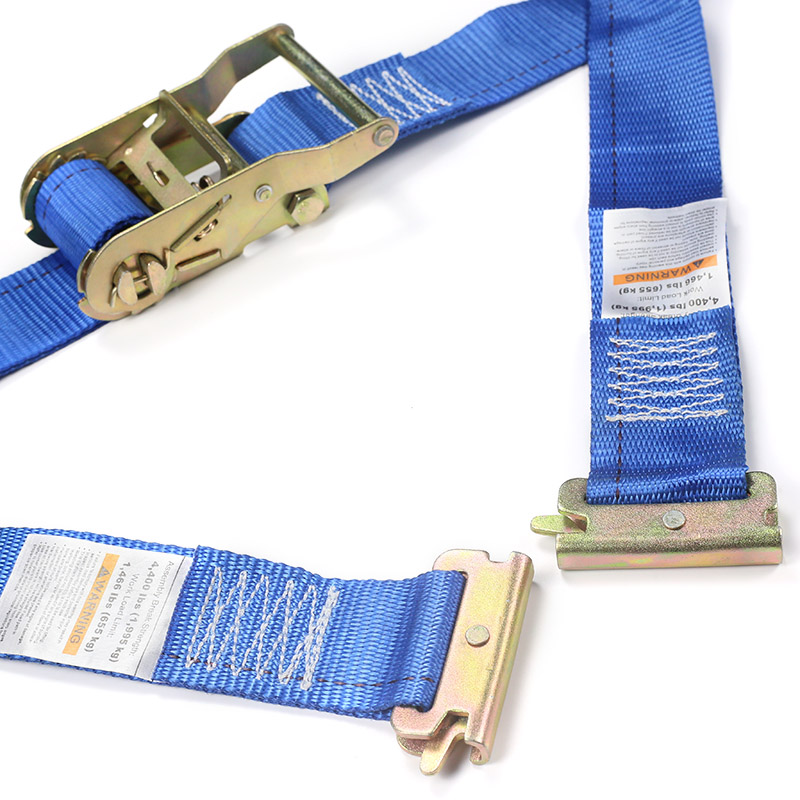 2Inch E-Track Ratchet Strap Blue