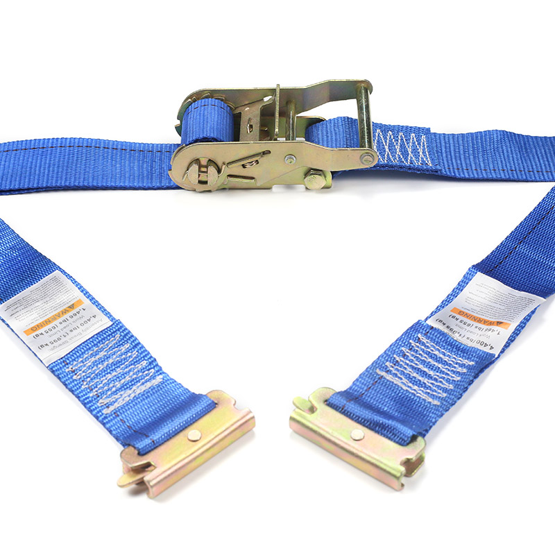 2Inch E-Track Ratchet Strap Blue