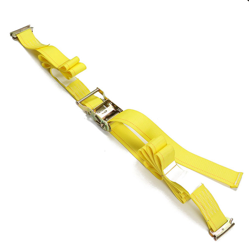 4 Pack 5FT Galvanized Rails Ratchet Straps E Track Kit