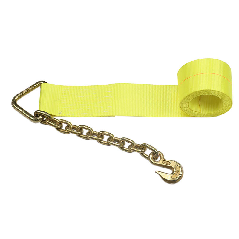 4INCH Winch Strap With Chain Extension