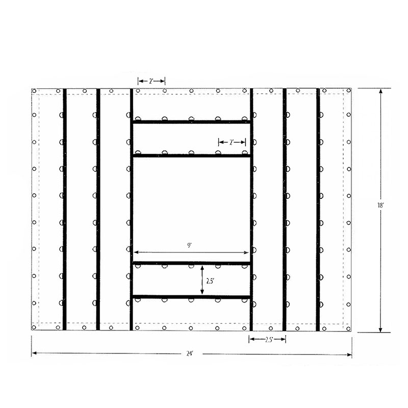 Black Heavy Duty Coil Tarp